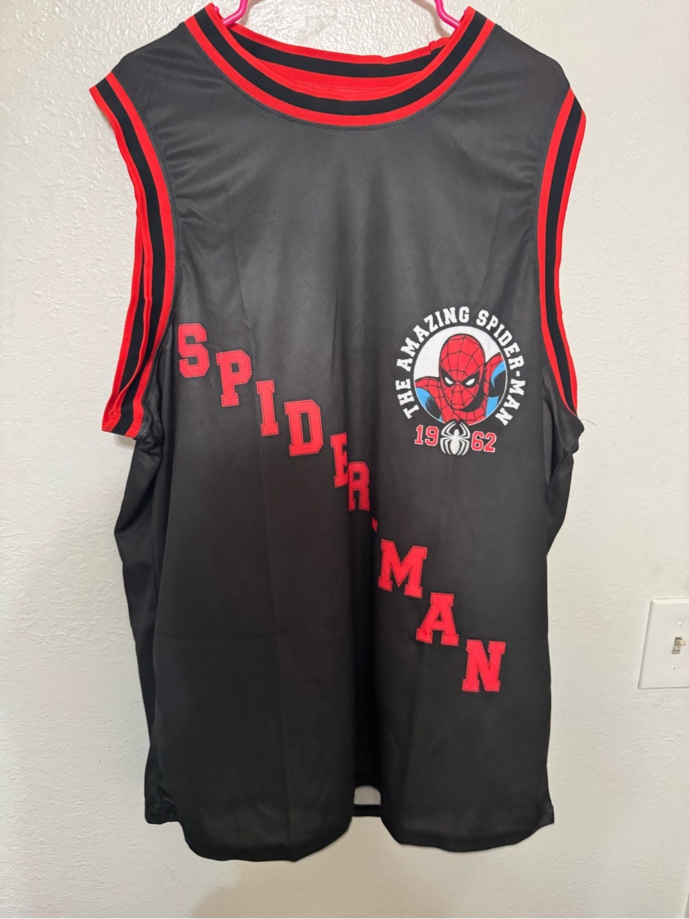 Marvel The Amazing Spider-Man 1962 “#62” Men’s Basketball Jersey Size 2XL